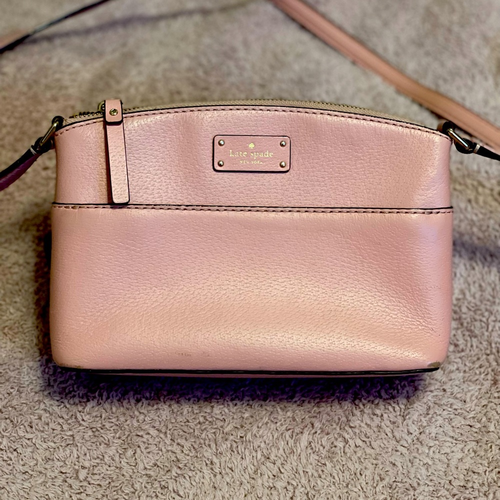 Powder pink Kate spade crossbody bag